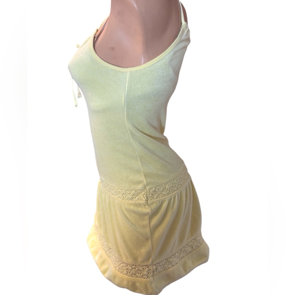 VTG Y2K Victoria’s Secret Moda International Yellow Terry dress beach coverup - Picture 13 of 16